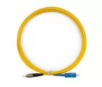 Патчкорд оптический FCUPC-SCUPC SM Simplex 1 метр LSZH 3мм