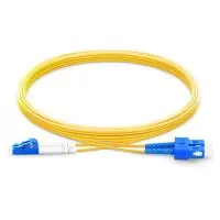Патчкорд оптический LCUPC-SCUPC SM Duplex 15 метров LSZH 3мм