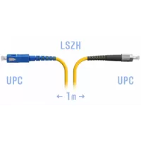 Патчкорд оптический FCUPC-SCUPC MM (OM3) Simplex 1 метр LSZH 3мм