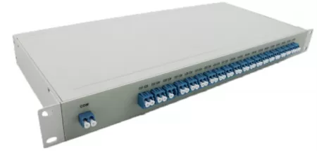 Мультиплексордемультиплексор DWDM одноволоконный 22-канальный