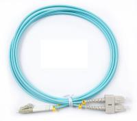 Патчкорд оптический LCUPC MM (OM3) Duplex 3 метра PVC 2мм
