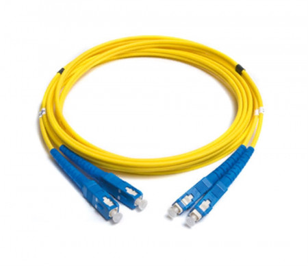 Патчкорд оптический SC/UPC, SM, Duplex, 5 метров, LSZH 2мм