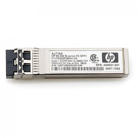 Оптический трансивер HP 8Gb SFP+ FC AJ716B Оптический трансивер HP 8Gb SFP+ FC AJ716B